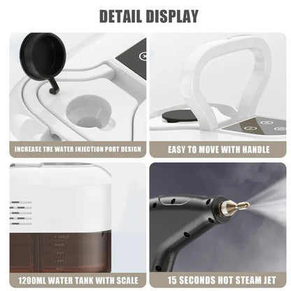 Erőteljes 2500 W-os gőztisztító – professzionális tisztítás otthon